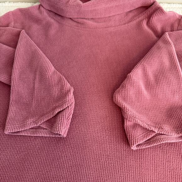 Free Country Womens Mauve Long Sleeve Cowl Neck Sweater XL Casual Cozy Timeless - Picture 6 of 14